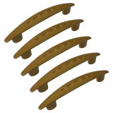 Cumpara ieftin Set 5 Manere din plastic, 2102-01, lungime 130 mm, distanta gauri 96 mm, stejar