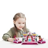 Set de Construcție 2 &icirc;n 1: Salon de Frumusețe și Scenă Muzicală, 216 piese, Roz, CMCLASS