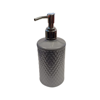 Dozator sapun lichid, din plastic, Y095, gri, 200 ml foto