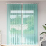 Gossi perdele voile cu bucle 2 buc turcoaz 140x260 cm