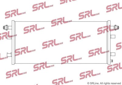 Radiator Mercedes A-Class, Cla-Class, Gla-Class, motor: 2.0 T, radiator auxiliar, 750x325x22, SRLine, miez si rezervor din aluminiu brazat, foto