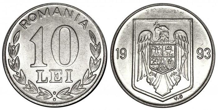 Romania 1993 - 10 lei aUNC/UNC