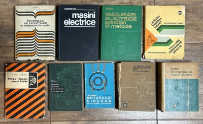 Lot 9 Manuale Cărți Mașini Electrice &amp;Icirc;ndrumar Construcție Instalații Electrice foto