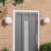 VidaXL Lămpi de perete de exterior, 2 buc., argintiu, oțel inox. IP44