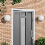vidaXL Lămpi de perete de exterior, 2 buc., argintiu, oțel inox. IP44