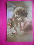 HOPCT 12155 -FELICITARE VECHE -FEMEI FRUMOASE -FRANTA -EUROPA - -ROMANTICA- -CIRCULATA