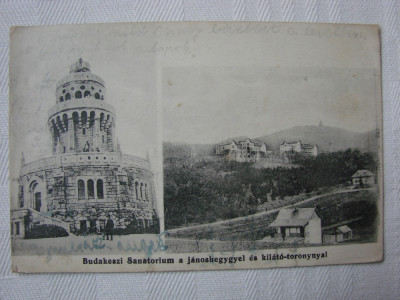 Carte postala circulata in 1916 - Budakeszi Sanatorium foto