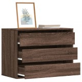 vidaXL Dulap colț cu sertare stejar maro 80x41x58 cm lemn prelucrat