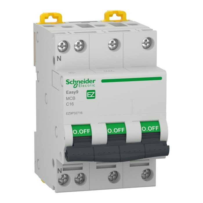 Siguranta automata 16A 3P+N C 4,5ka Easy9 Schneider EZ9P32716