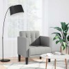 Gossi canapea scaun cu cotiere, gri nor, 53 cm, textil