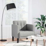 Gossi canapea scaun cu cotiere, gri nor, 53 cm, textil