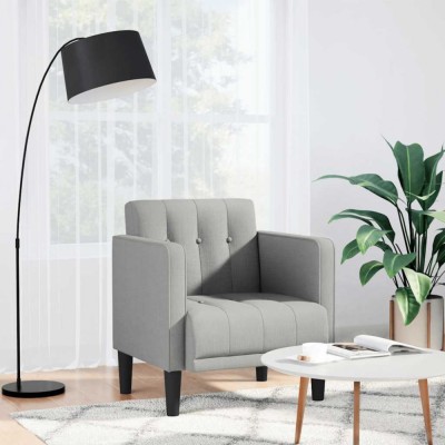 Gossi canapea scaun cu cotiere, gri nor, 53 cm, textil foto