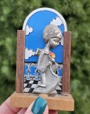 MICUT OBIECT VINTAGE DECORATIV DIN PELTRO