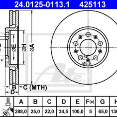 Disc frana VW GOLF IV (1J1) (1997 - 2005) ATE 24.0125-0113.1