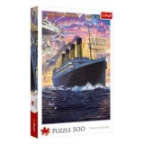 Puzzle 500 piese, Titanic cu titluri de ziar, Multicolor, CMCLASS