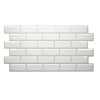 Panou decorativ, PVC, model caramida 3D, alb, 96x48.5 cm, Artool