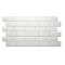 Panou decorativ, PVC, model caramida 3D, alb, 96x48.5 cm