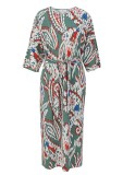 Rochie s.Oliver Midi Plisată Multicolor, Damă, Mărimea 44. Rochie de zi elegantă, poliester 100%