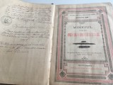 MINEIUL LUNEI MARTIE 1893 TIPARIT IN ZILELE REGELUI CAROL I CU APROBAREA SF. SINOD AL BOR. COMPLET ! FORMAT MARE 31 X 22 CM., COPERTI ORIGINALE