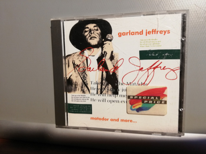 Garland Jeffreys - Matador And More (1992/A &amp; M/UK) - CD ORIGINAL/stare : Nou