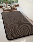 Covor de baie din spumă cu memorie, laminat, antiderapant, super absorbant 60x90cm &ndash; Negru/Khaki