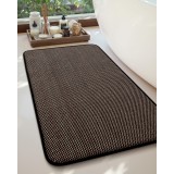 Covor de baie din spumă cu memorie, laminat, antiderapant, super absorbant 60x90cm &ndash; Negru/Khaki