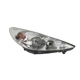 Far Peugeot 206+, 04.2009-2012, partea Dreapta, electric, cu motoras, tip bec H1+H7, Depo