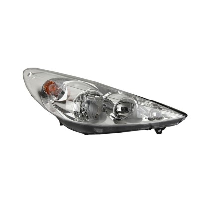 Far Peugeot 206+, 04.2009-2012, partea Dreapta, electric, cu motoras, tip bec H1+H7, Depo foto