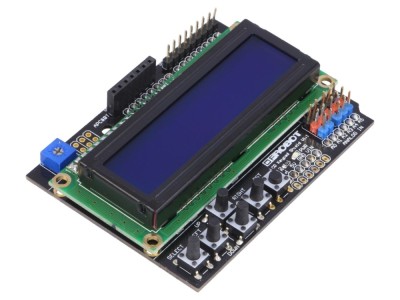 Shield LCD 16x2 albastru, GPIO 5VDC foto