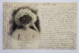 CARTE POSTALA , ILUSTRATA PE VERSO , LES SAISONS DES DENTS , 1900