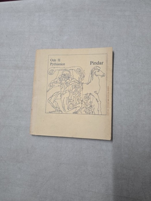 Ode II Pythianice - Pindar - cu dedicatia lui Ioan Alexandru catre Dan Grigorescu, critic de arta.