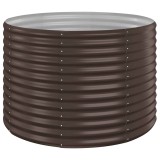 Cumpara ieftin Jardiniera gradina maro 100x100x68 cm otel galvanizat