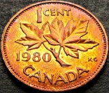 Cumpara ieftin Moneda 1 CENT - CANADA, anul 1980 * cod 484 F = excelenta, America de Nord