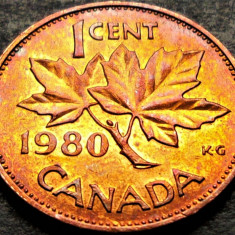 Moneda 1 CENT - CANADA, anul 1980 * cod 484 F = excelenta