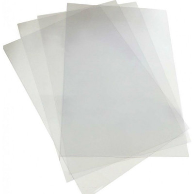 Set 100 Coperti Indosariere A4 din Plastic Transparent, Tip Cristal 150 MIC, Coperta A4 din Plastic Transparent pentru Indosariat, Coperti Indosariere foto