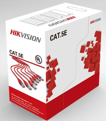 Cablu U/UTP cat. 5E Hikvision, DS-1LN5E-S, 4x24AWG, material cupru integral, foto