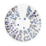 Decorațiuni nail art &ndash; strasuri mix - albastre, INGINAILS