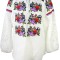 Bluza dama tip ie R 25, marime M, alb/mov