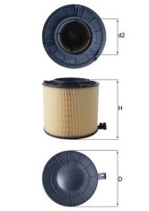 MAHLE LX 4406 Filtru aer foto