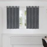 vidaXL Perdele cu perdele 2 pcs Gri deschis 140 x 140 cm Catifea