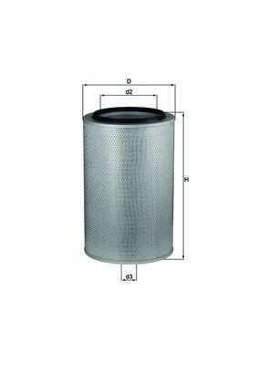 MAHLE LX 273 Filtru aer foto