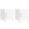 Noptiere, 2 buc., alb, 40x40x50 cm, lemn compozit