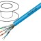 Cablu rețea S/FTP Cat 7 22AWG FRNC albastru