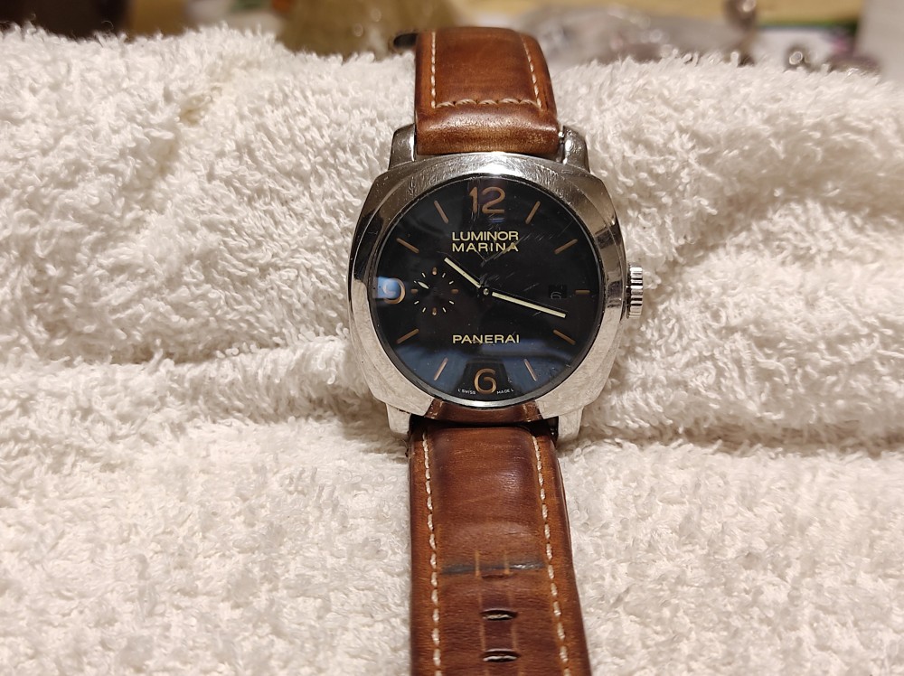 CEAS de mana PANERAI LUMINOR MARINA mecanic BB 1457176 ELVETIA 300 m NR  276/2500 | Okazii.ro