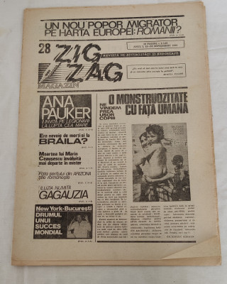 ZIG ZAG Magazin (18-24 septembrie 1990) Anul 1, nr. 28 foto