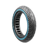 Anvelopa trotineta electrica plina, fara camera, dimensiune 8.5 x 2A, culoare negru cu dunga albastra