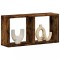 vidaXL Dulap de perete, stejar fumuriu, 60x16x30 cm, lemn prelucrat 854881