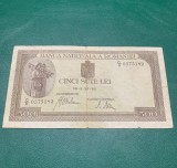 Bancnota 500 Lei 1943 Romania - Numismatica Bancnote Romanesti - Stare Buna