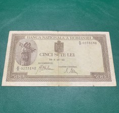 Bancnota 500 lei 19 ianuarie 1943