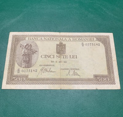 Bancnota 500 lei 19 ianuarie 1943 foto